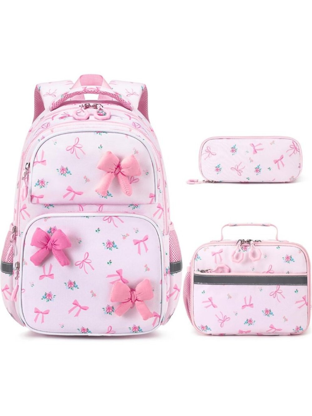 Cute 3D Soft Bow Kids Backpack for Girls Ages 4-8, Stylish & Fun School Bag
